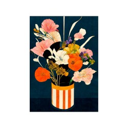 AFFICHE FLOWER AT NIGHT 50X70