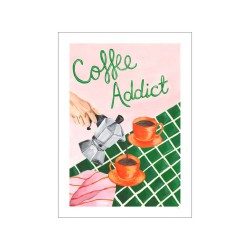 AFFICHE COFFEE ADDICT 30X40