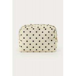 TROUSSE DE TOILETTE POIS BLANC