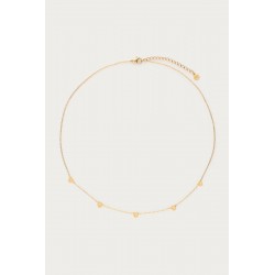 COLLIER CHAÎNE À PETITS COEURS