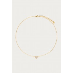 COLLIER À CŒUR EN STRASS