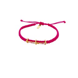 BRACELET FUCHSIA TRILOGY OR