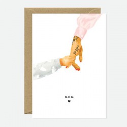 CARTE MOM AND BABY HAND