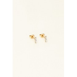 BOUCLES D'OREILLES À 4 STRASS