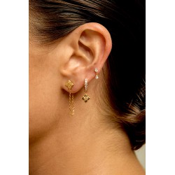 BOUCLES D'OREILLES LOTUS CHAIN