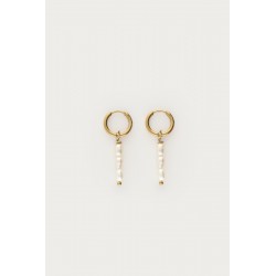 BOUCLES D'OREILLES À 3 PERLES