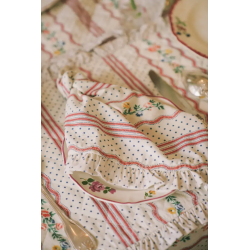 LOT DE 2 SERVIETTES JEANNE RED