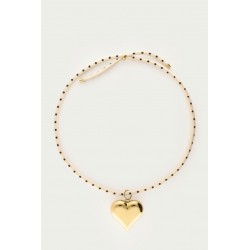 COLLIER EN CORDE MAXI CŒUR...