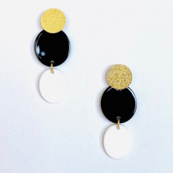 BOUCLES D'OREILLES LORE NOIRES