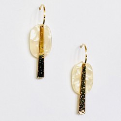 BOUCLES D'OREILLES YULIA NACRE