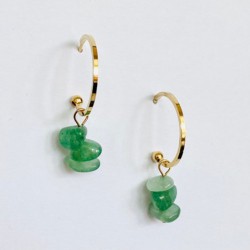 BOUCLES D'OREILLES ELVIRE AQUA