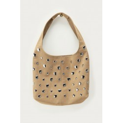 SAC PORTE EPAULE BEIGE CLOUS