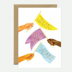 CARTE CONGRATS FLAGS