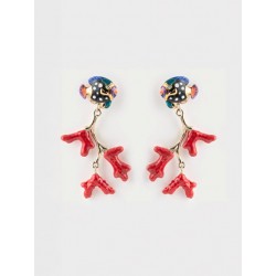 BOUCLES D'OREILLES CORAIL...