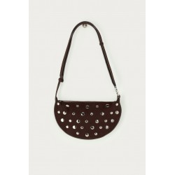 SAC BANDOULIERE MARRON AVEC...