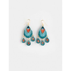 BOUCLES D'OREILLES PLUME DE...