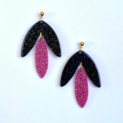 BOUCLES D'OREILLES TESS NOIRES