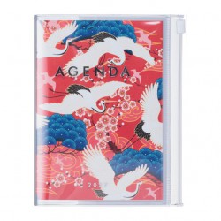 AGENDA A6 JAPAN BIRDS RED 2027