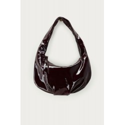SAC BANDOULIERE VERNIS BROWN