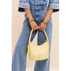 SAC BANDOULIERE TRESSEE YELLOW