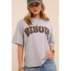 T-SHIRT FEMME GRIS BANDANA...
