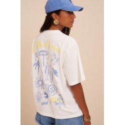 T-SHIRT FEMME BLANC "COTE...