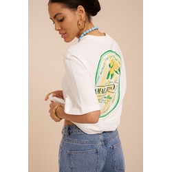 T-SHIRT FEMME BLANC "AMALFI...