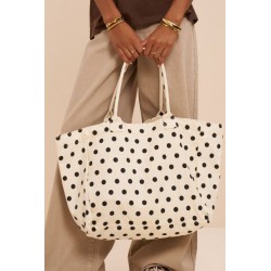 SAC SHOPPING POLKA WITHE BLACK