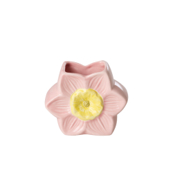VASE FLEUR CERAMIQUE ROSE