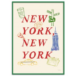 AFFICHE NEW YORK, NEW YORK...