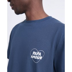 T-SHIRT PAPA AMOUR CHARBON