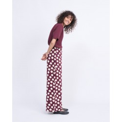 PANTALON PAULINE - MERLOT...