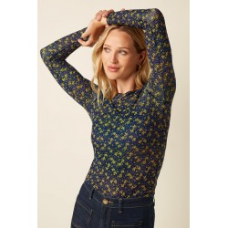 BLOUSE RIA JUNIPER MESH BLACK