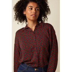 BLOUSE FEE JUNIPER GRAPE RED