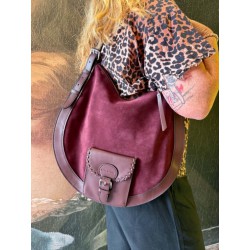 LE HOBO M AUBERGINE VELOURS