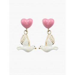 BOUCLES D'OREILLES COEUR ET...