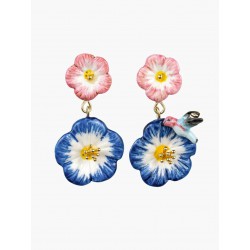 BOUCLES D'OREILLES ROSES...