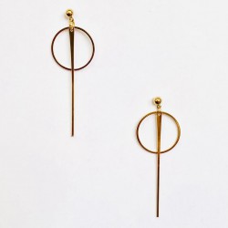 BOUCLES D'OREILLES APPOLINE OR