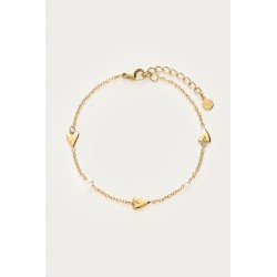 BRACELET AVEC COEURS ET PERLES