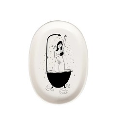 PLATEAU/ PORTE SAVON BLACK TUB