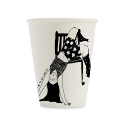 CUP DRAMA ON A CHAIR