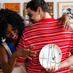 ASSIETTE NAKED COUPLE BACK