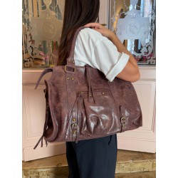 SAC A MAIN CUIR MAT...