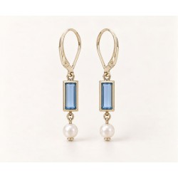 BOUCLES D'OREILLES BETTY BLEU