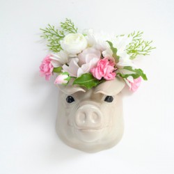 VASE MURAL BRITISH PIG