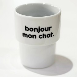 GOBELET BONJOUR MON CHAT