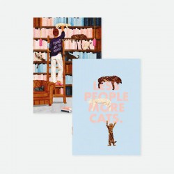 LOT DE 2 CARNETS - LESS...