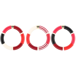 BRACELET PIPOCA LIGNE GRENAT