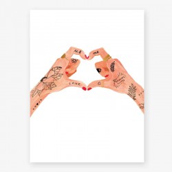 POSTER HANDS OF LOVE