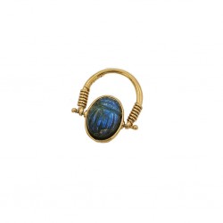 BAGUE ZANA PIVOT LABRADORITE